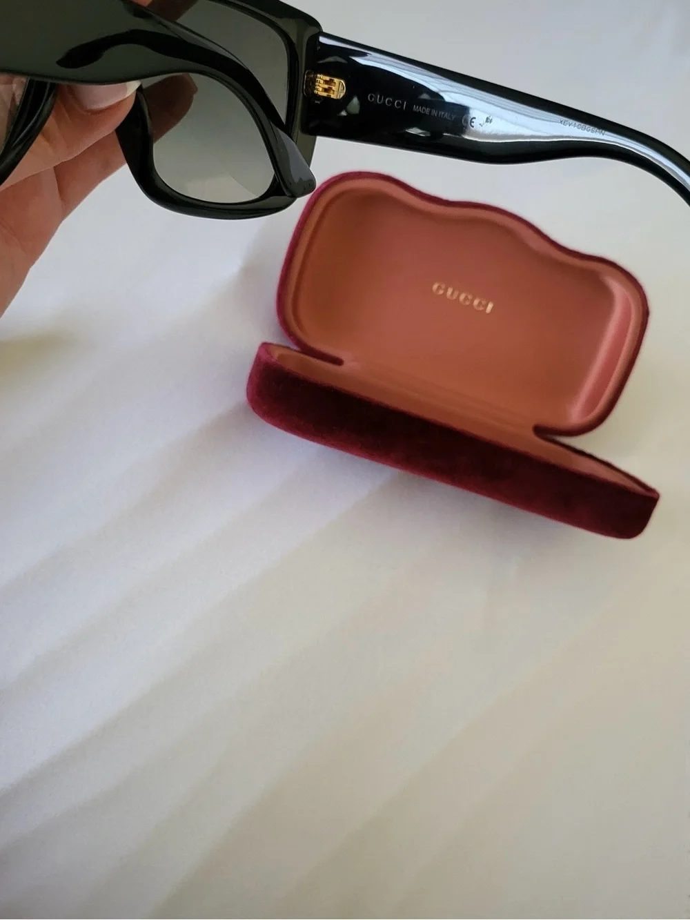Gucci Black Oversized Square Sunglasses